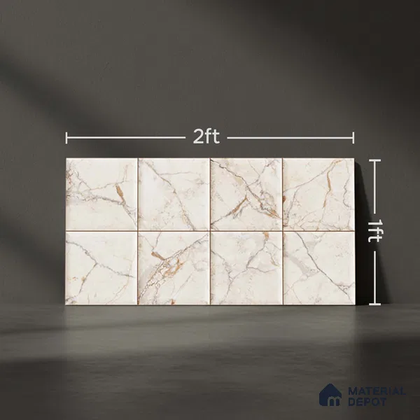 Highlighter Wall Tile TL 06536 NG Perlato HL 2 ft x 1 ft Ceramic Matte Finish - 8 mm | Suitable for Living Room, Kitchen & Bathroom (Sample)