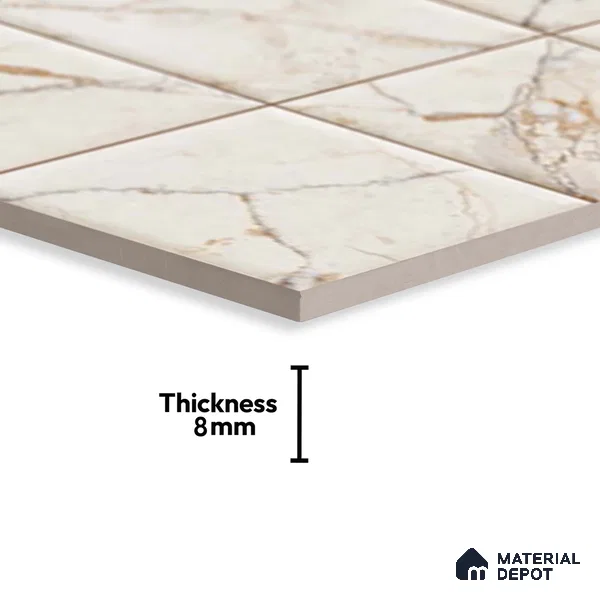 Highlighter Wall Tile TL 06536 NG Perlato HL 2 ft x 1 ft Ceramic Matte Finish - 8 mm | Suitable for Living Room, Kitchen & Bathroom (Sample)