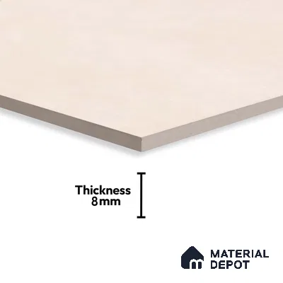 Plain Wall Tile TL 06541 B Liya Beige 2 ft x 1 ft Ceramic Matte Finish - 8 mm | Suitable for Living Room, Kitchen & Bathroom (Sample)