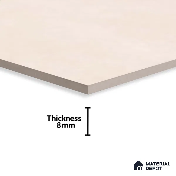 Plain Wall Tile TL 06541 B Liya Beige 2 ft x 1 ft Ceramic Matte Finish - 8 mm | Suitable for Living Room, Kitchen & Bathroom (Sample)