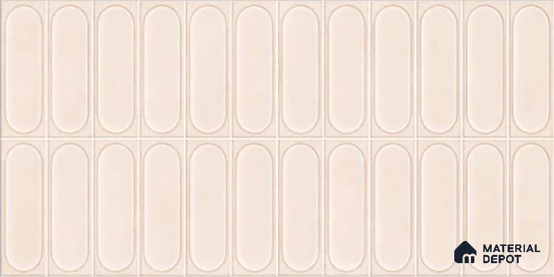 Highlighter Wall Tile TL 06541 Liya Beige HL 2 ft x 1 ft Ceramic Matte Finish - 8 mm | Suitable for Living Room, Kitchen & Bathroom (Sample)