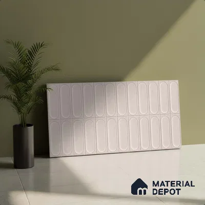 Highlighter Wall Tile TL 06541 C Liya Silver HL 2 ft x 1 ft Ceramic Matte Finish - 8 mm | Suitable for Living Room, Kitchen & Bathroom (Sample)