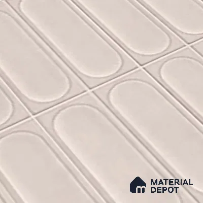 Highlighter Wall Tile TL 06541 C Liya Silver HL 2 ft x 1 ft Ceramic Matte Finish - 8 mm | Suitable for Living Room, Kitchen & Bathroom (Sample)