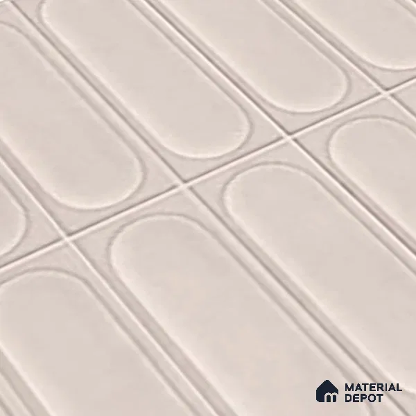 Highlighter Wall Tile TL 06541 C Liya Silver HL 2 ft x 1 ft Ceramic Matte Finish - 8 mm | Suitable for Living Room, Kitchen & Bathroom (Sample)