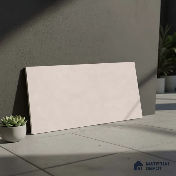 Plain Wall Tile TL 06541 D Liya Silver 2 ft x 1 ft Ceramic Matte Finish - 8 mm | Suitable for Living Room, Kitchen & Bathroom (Sample)