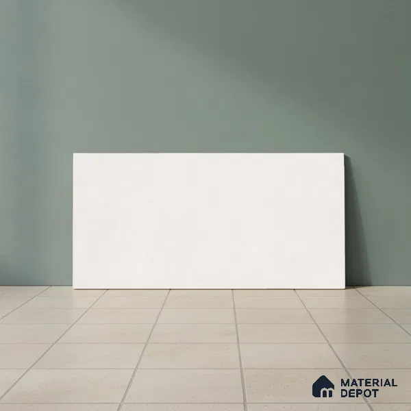 Plain Wall Tile TL 06541 F Liya Blanco 2 ft x 1 ft Ceramic Matte Finish - 8 mm | Suitable for Living Room, Kitchen & Bathroom