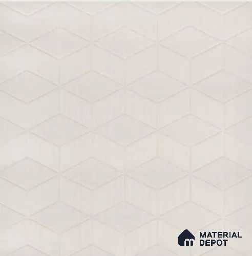 Ivory White Patterned Decorative Wall Panel PN 02730 8 ft x 2 ft Charcoal Panel - 4 mm | Suitable for Feature Wall, TV Unit & Living Room | Width is Subjected to 5% Variation