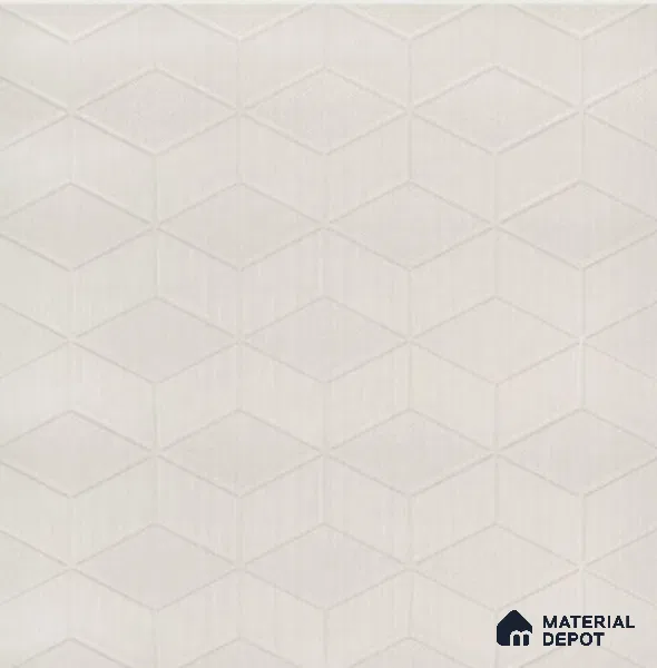 Ivory White Patterned Decorative Wall Panel PN 02730 8 ft x 2 ft Charcoal Panel - 4 mm | Suitable for Feature Wall, TV Unit & Living Room | Width is Subjected to 5% Variation