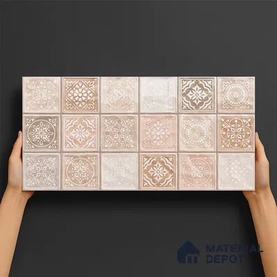 Highlighter Wall Tile TL 06561 B Sapeza Verde HL 2 ft x 1 ft Ceramic Glossy Finish - 8 mm | Suitable for Living Room, Kitchen & Bathroom (Sample)