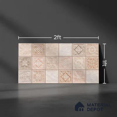 Highlighter Wall Tile TL 06561 B Sapeza Verde HL 2 ft x 1 ft Ceramic Glossy Finish - 8 mm | Suitable for Living Room, Kitchen & Bathroom (Sample)