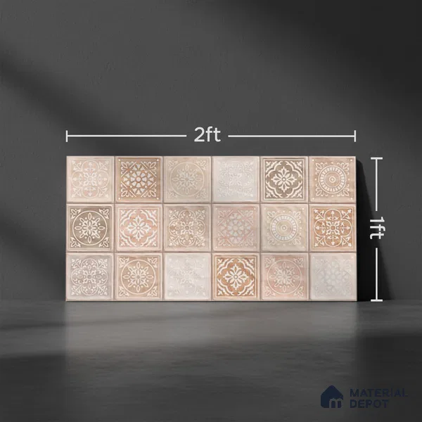 Highlighter Wall Tile TL 06561 B Sapeza Verde HL 2 ft x 1 ft Ceramic Glossy Finish - 8 mm | Suitable for Living Room, Kitchen & Bathroom (Sample)