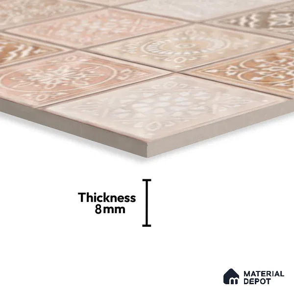 Highlighter Wall Tile TL 06561 B Sapeza Verde HL 2 ft x 1 ft Ceramic Glossy Finish - 8 mm | Suitable for Living Room, Kitchen & Bathroom (Sample)