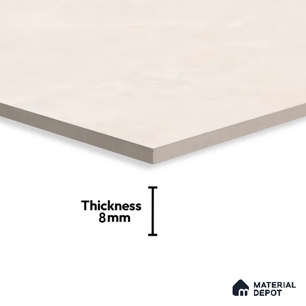 Marble Wall Tile TL 06561 D Raton Beige 2 ft x 1 ft Ceramic Glossy Finish - 8 mm | Suitable for Living Room, Kitchen & Bathroom (Sample)