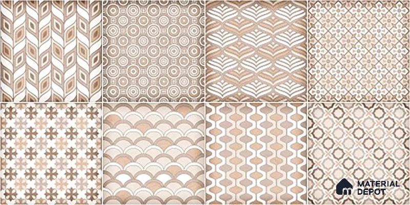 Highlighter Wall Tile TL 06561 E Raton Brown HL 2 ft x 1 ft Ceramic Glossy Finish - 8 mm | Suitable for Living Room, Kitchen & Bathroom (Sample)