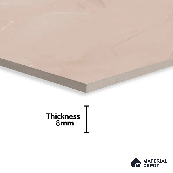 Marble Wall Tile TL 06561 F Raton Brown 2 ft x 1 ft Ceramic Glossy Finish - 8 mm | Suitable for Living Room, Kitchen & Bathroom (Sample)