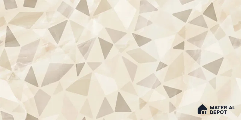 Highlighter Wall Tile TL 06467 B Valentino Beige HL 2 ft x 1 ft Ceramic Glossy Finish - 8 mm | Suitable for Living Room, Kitchen & Bathroom (Sample)