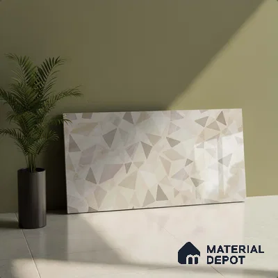 Highlighter Wall Tile TL 06467 B Valentino Beige HL 2 ft x 1 ft Ceramic Glossy Finish - 8 mm | Suitable for Living Room, Kitchen & Bathroom (Sample)