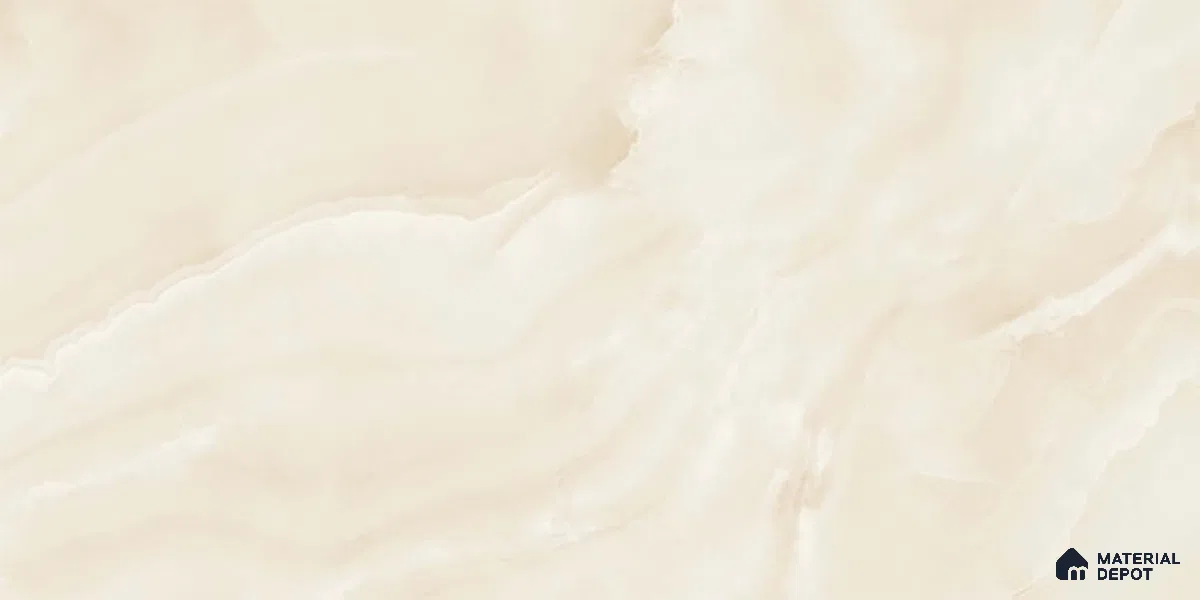 Marble Wall Tile TL 06467 Valentino Beige 2 ft x 1 ft Ceramic Glossy Finish - 8 mm | Suitable for Living Room, Kitchen & Bathroom