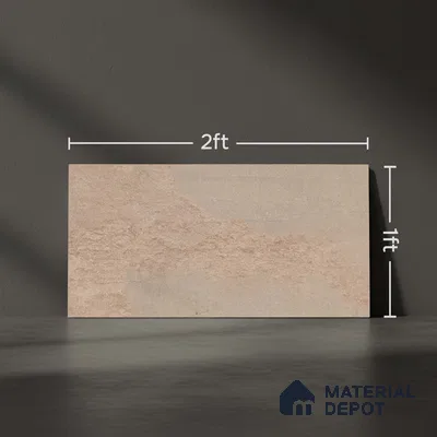 Marble Wall Tile TL 06479 B S Vista Brown 2 ft x 1 ft Ceramic Matte Finish - 8 mm | Suitable for Living Room, Kitchen & Bathroom (Sample)