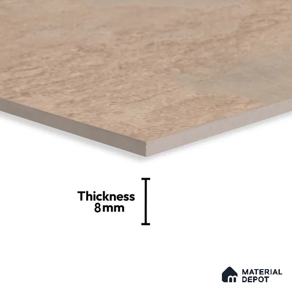 Marble Wall Tile TL 06479 B S Vista Brown 2 ft x 1 ft Ceramic Matte Finish - 8 mm | Suitable for Living Room, Kitchen & Bathroom (Sample)