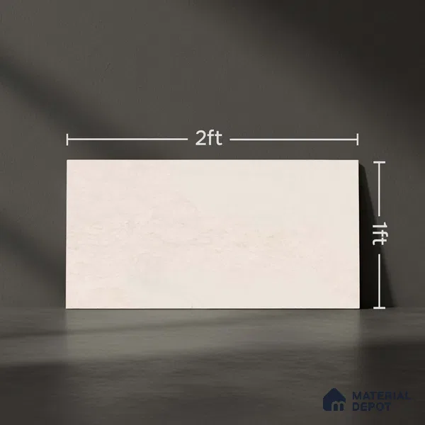 Marble Wall Tile TL 06479 S Vista Crema 2 ft x 1 ft Ceramic Matte Finish - 8 mm | Suitable for Living Room, Kitchen & Bathroom (Sample)
