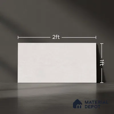Marble Wall Tile TL 06479 D S Vista Silver 2 ft x 1 ft Ceramic Matte Finish - 8 mm | Suitable for Living Room, Kitchen & Bathroom (Sample)
