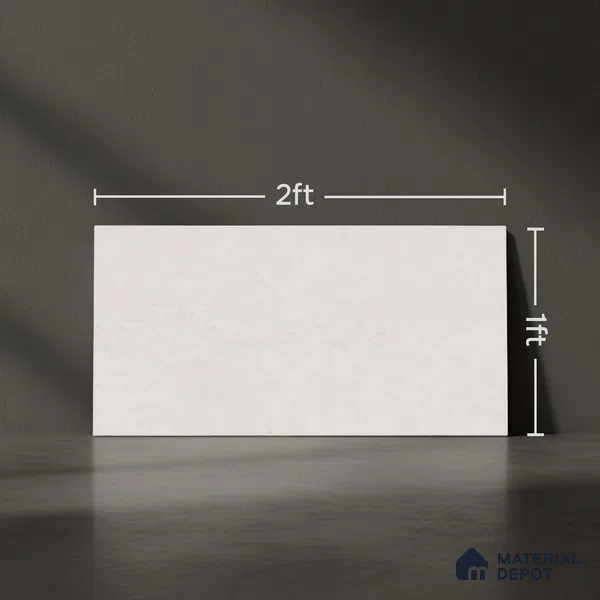 Marble Wall Tile TL 06479 D S Vista Silver 2 ft x 1 ft Ceramic Matte Finish - 8 mm | Suitable for Living Room, Kitchen & Bathroom (Sample)