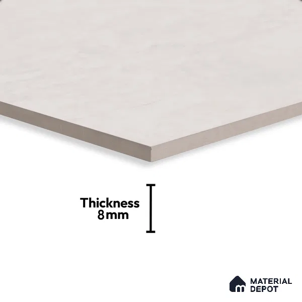 Marble Wall Tile TL 06479 D S Vista Silver 2 ft x 1 ft Ceramic Matte Finish - 8 mm | Suitable for Living Room, Kitchen & Bathroom (Sample)