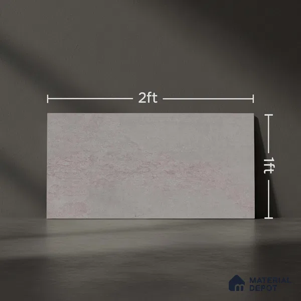 Marble Wall Tile TL 06479 E S Vista Gray 2 ft x 1 ft Ceramic Matte Finish - 8 mm | Suitable for Living Room, Kitchen & Bathroom (Sample)