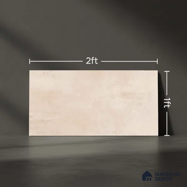 Marble Wall Tile TL 06480 S Brech LT 2 ft x 1 ft Ceramic Matte Finish - 8 mm | Suitable for Living Room, Kitchen & Bathroom