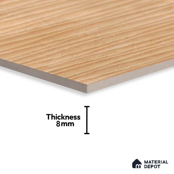 Highlighter Wall Tile TL 06480 C Brech Waves 2 ft x 1 ft Matte Finish Ceramic Tile - 8 mm | Suitable for Kitchen Backsplash, Bathroom & Basin Accent