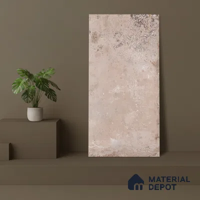 Metallic Floor & Wall Tile TL 06494 Ferro Beige 4 ft x 2 ft Vitrified Matte Finish - 9 mm | Suitable for Living Room, Bedroom, Kitchen & Bathroom (Sample)