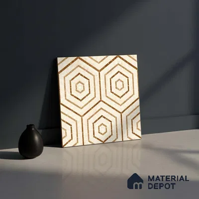 Moroccan Wall & Floor Tile TL 10010 | CRV-100 | 1 ft x 1 ft Matte Finish Ceramic Tile - 10 mm | Suitable for Bathroom, Kitchen, Balcony | Please Expect a Slight Variation of Pattern
