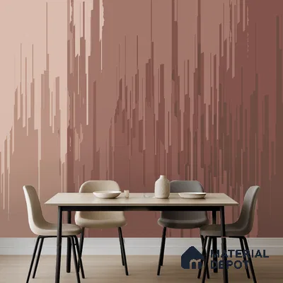 Terracotta Drift Pastel Sketch | WP 04155 B Non Woven Matte Finish Abstract Style Premium Customized size Wallpaper | 150 GSM WP01MTF Paper | (MOQ = 30 Sq. Ft.) | Design change not possible