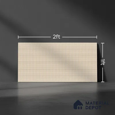 Fabric Highlighter Wall Tile TL 06475 B Woven Sahara 2 ft x 1 ft Glossy Finish Ceramic Tile - 8 mm | Suitable For Kitchen, Bathroom & Accent/Feature Wall