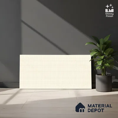 Patterned Wall Tile TL 06475 Kenon LT 2 ft x 1 ft Ceramic Glossy Finish - 8 mm | Suitable for Living Room, Kitchen & Bathroom | Please Expect a Slight Variation of Pattern