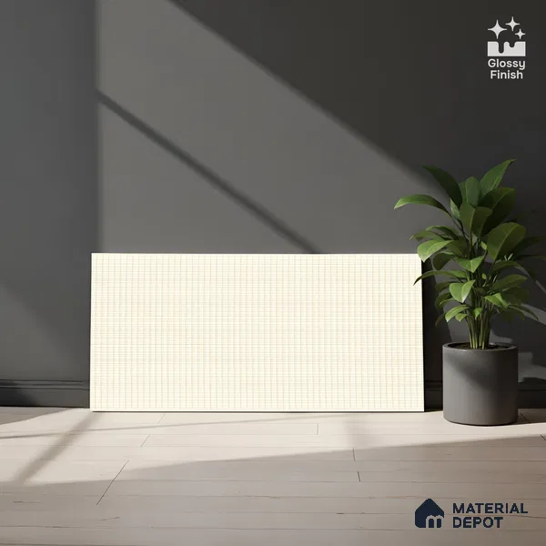 Patterned Wall Tile TL 06475 Kenon LT 2 ft x 1 ft Ceramic Glossy Finish - 8 mm | Suitable for Living Room, Kitchen & Bathroom | Please Expect a Slight Variation of Pattern