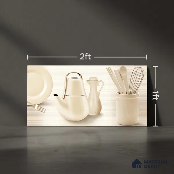 Highlighter Wall Tile TL 06475 C Kenon 2 ft x 1 ft Ceramic Glossy Finish - 8 mm | Suitable For Kitchen & Dining Area