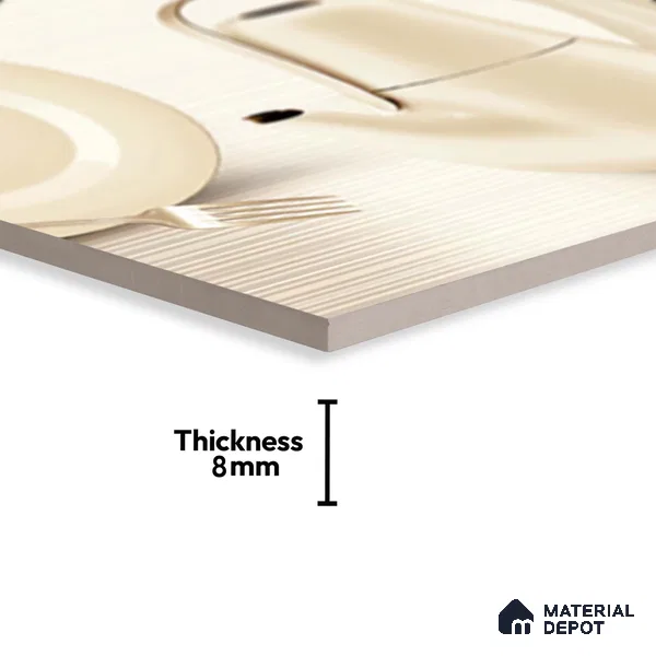 Highlighter Wall Tile TL 06475 C Kenon 2 ft x 1 ft Ceramic Glossy Finish - 8 mm | Suitable For Kitchen & Dining Area