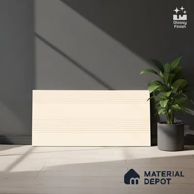 Patterned Wall Tile TL 06478 B Hemlin DK 2 ft x 1 ft Ceramic Glossy Finish - 8 mm | Suitable for Living Room, Kitchen & Bathroom | Please Expect a Slight Variation of Pattern