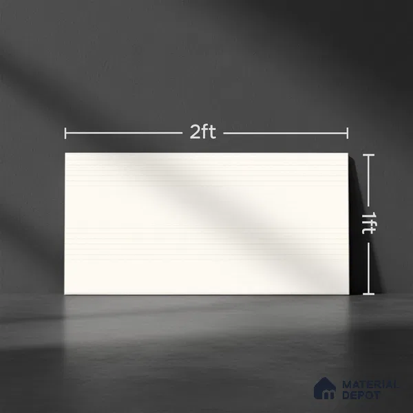 Patterned Wall Tile TL 06478 Hemlin LT 2 ft x 1 ft Ceramic Glossy Finish - 8 mm | Suitable for Living Room, Kitchen & Bathroom | Please Expect a Slight Variation of Pattern