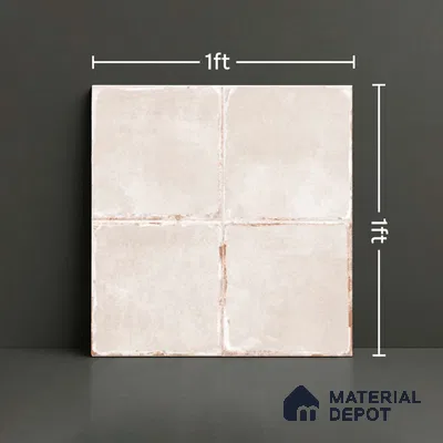 Plain Wall Tile TL 10113 Antic Rubi (MH-5) | 1 ft x 1 ft Ceramic Matte Finish - 9 mm | Suitable for Living Room, Bedroom, Terrace, Balcony, Dining