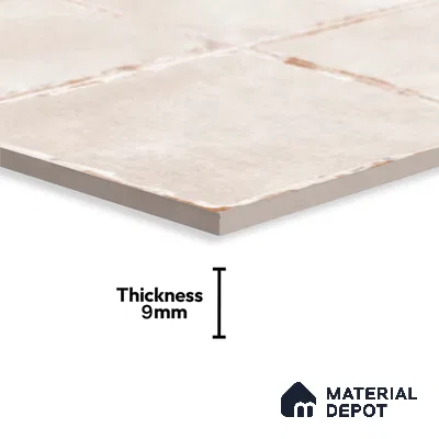 Plain Wall Tile TL 10113 Antic Rubi (MH-5) | 1 ft x 1 ft Ceramic Matte Finish - 9 mm | Suitable for Living Room, Bedroom, Terrace, Balcony, Dining