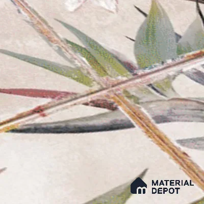 Floral Wall Tile TL 10113 D Antic Rubi Decor-1C (GMH-2) | 1 ft x 1 ft Ceramic Matte Finish - 9 mm | Suitable for Living Room, Bedroom, Terrace, Balcony, Dining | Please Expect a Slight Variation of Pattern