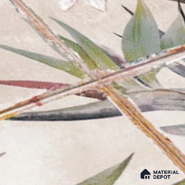 Floral Wall Tile TL 10113 D Antic Rubi Decor-1C (GMH-2) | 1 ft x 1 ft Ceramic Matte Finish - 9 mm | Suitable for Living Room, Bedroom, Terrace, Balcony, Dining | Please Expect a Slight Variation of Pattern