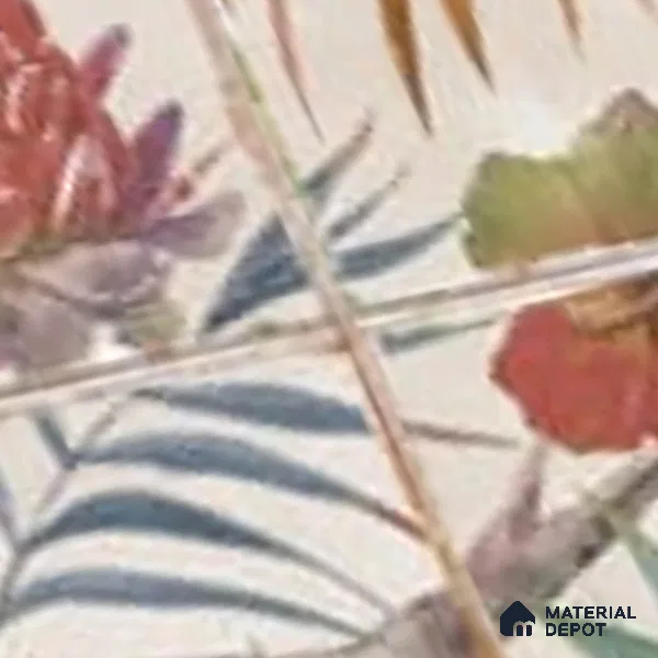 Floral Wall Tile TL 10113 E Antic Rubi Decor-1D (GMH-2) | 1 ft x 1 ft Ceramic Matte Finish - 9 mm | Suitable for Living Room, Bedroom, Terrace, Balcony, Dining | Please Expect a Slight Variation of Pattern (Sample)