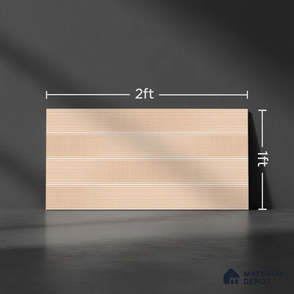 Fabric Highlighter Wall Tile TL 06476 B Sunset Weave 2 ft x 1 ft Glossy Finish Ceramic Tile - 8 mm | Suitable For Kitchen, Bathroom & Accent/Feature Wall