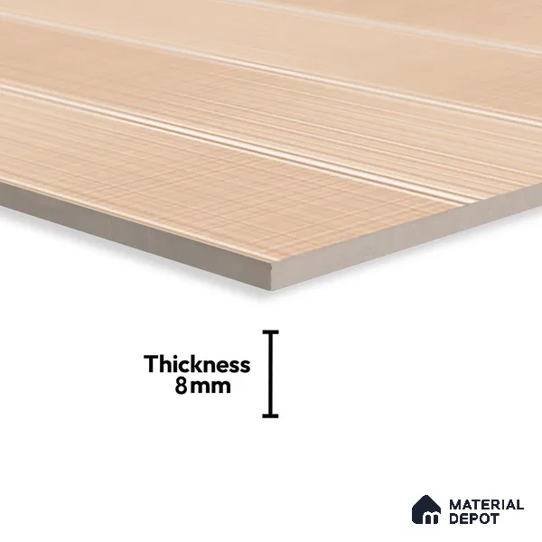 Fabric Highlighter Wall Tile TL 06476 B Sunset Weave 2 ft x 1 ft Glossy Finish Ceramic Tile - 8 mm | Suitable For Kitchen, Bathroom & Accent/Feature Wall