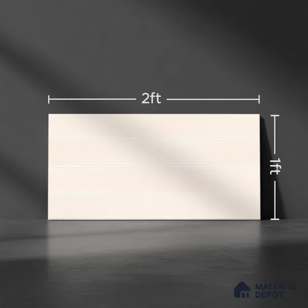 Plain Wall Tile TL 06476 Keradon LT 2 ft x 1 ft Ceramic Glossy Finish - 8 mm | Suitable for Living Room, Kitchen & Bathroom