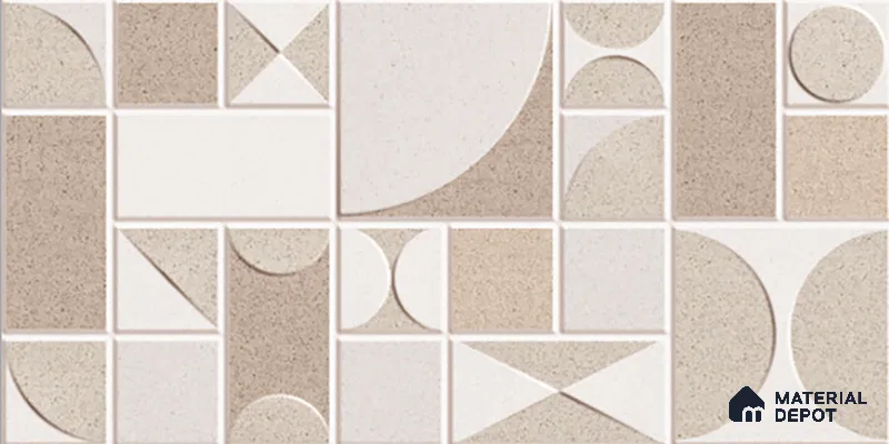 Highlighter Wall Tile TL 06471 B Creton HL 2 ft x 1 ft Ceramic Glossy Finish - 8 mm | Suitable for Living Room, Kitchen & Bathroom